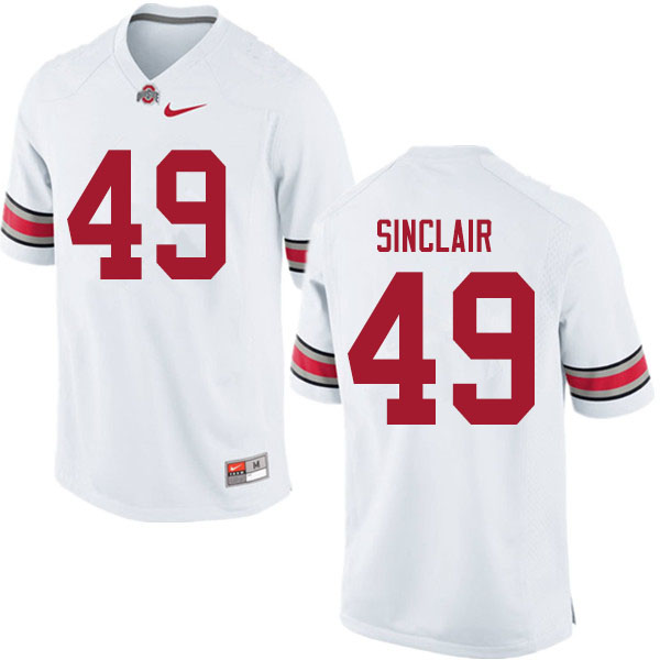 Ohio State Buckeyes #49 Darryl Sinclair College Football Jerseys Sale-White